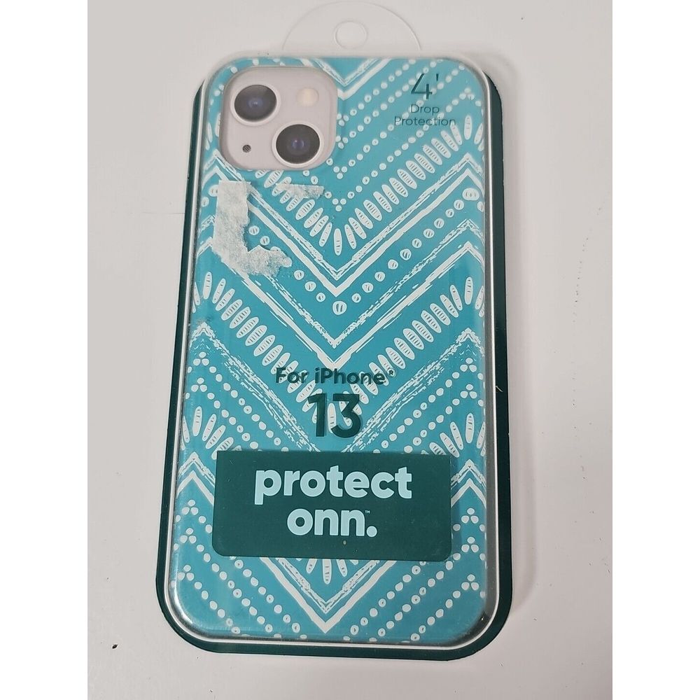 onn.‎ iPhone 13 Phone Case Durable Gel Aztec Printed Cellphone Protector